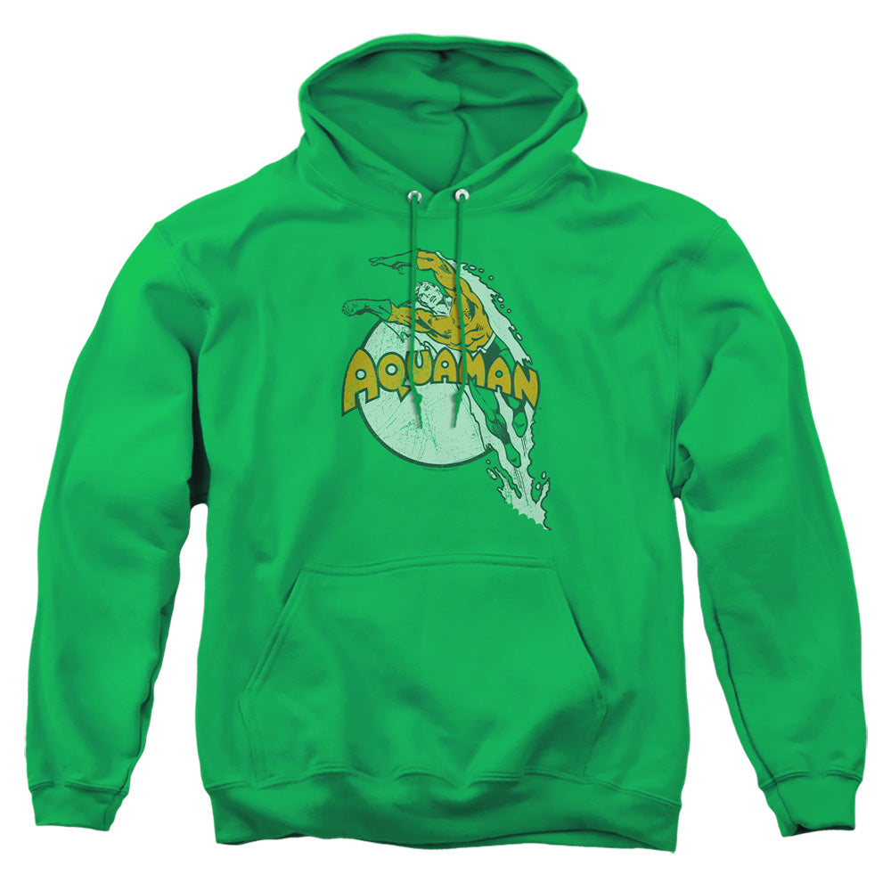 AN OFFCIALLY LICENSED DC SPLASH ADULT UNISEX PULLOVER HOODIE KELLY GREEN