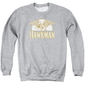 AN OFFCIALLY LICENSED DC FLY BY ADULT UNISEX CREWNECK SWEATSHIRT ATHLETIC HEATHER