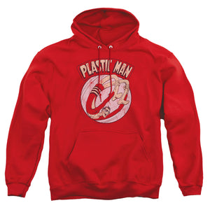 AN OFFCIALLY LICENSED DC BOUNCE ADULT UNISEX PULLOVER HOODIE RED