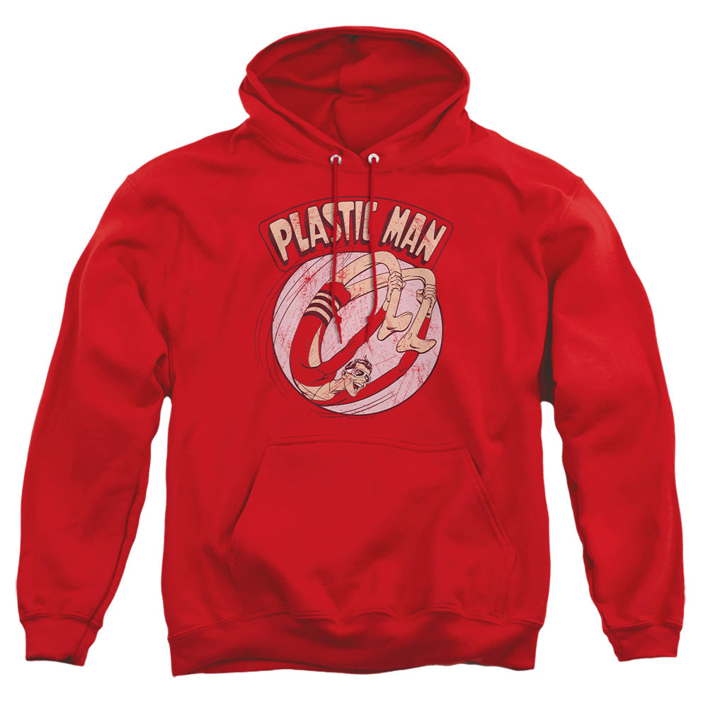 AN OFFCIALLY LICENSED DC BOUNCE ADULT UNISEX PULLOVER HOODIE RED