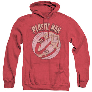 AN OFFCIALLY LICENSED DC BOUNCE ADULT UNISEX HEATHER PULLOVER HOODIE RED