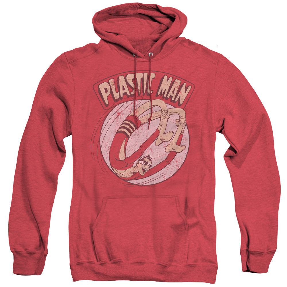 AN OFFCIALLY LICENSED DC BOUNCE ADULT UNISEX HEATHER PULLOVER HOODIE RED