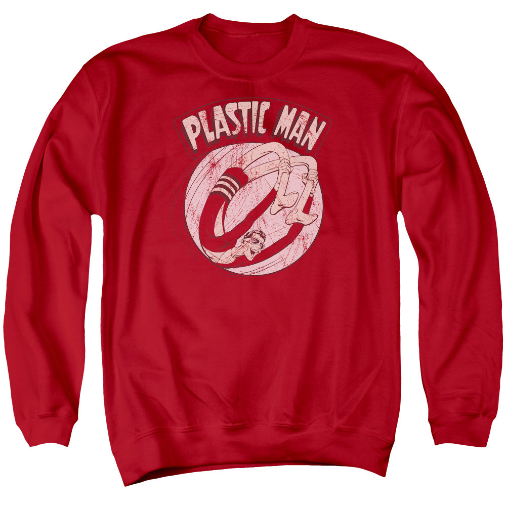 AN OFFCIALLY LICENSED DC BOUNCE ADULT UNISEX CREWNECK SWEATSHIRT RED