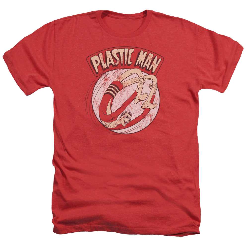 AN OFFCIALLY LICENSED DC BOUNCE MEN'S HEATHER T-SHIRT RED