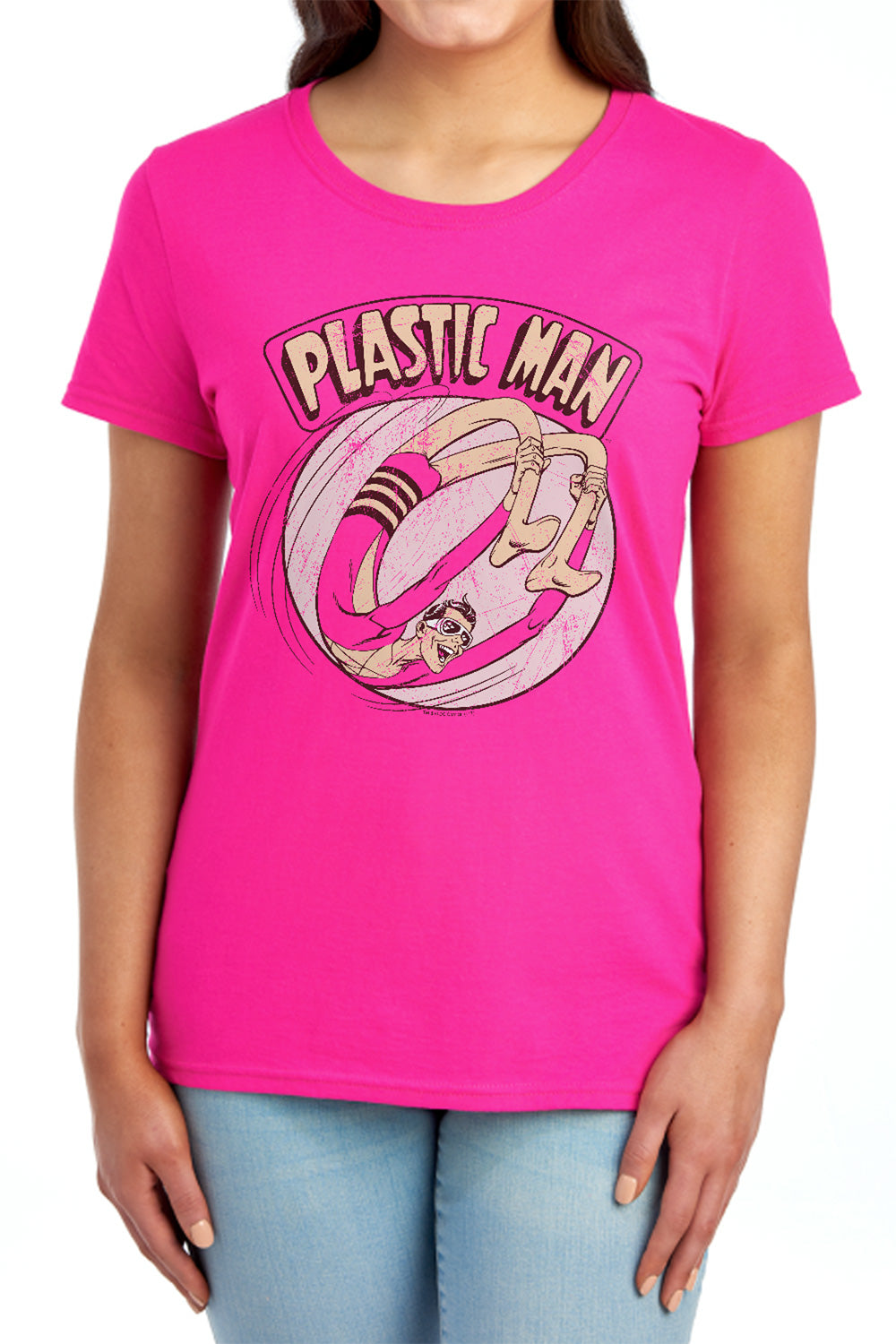 AN OFFCIALLY LICENSED DC BOUNCE WOMEN'S REGULAR FIT T-SHIRT RED