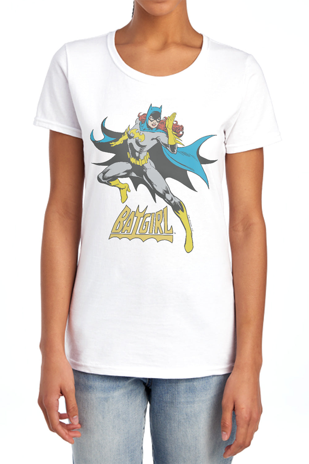 AN OFFCIALLY LICENSED DC SEE YA WOMEN'S REGULAR FIT T-SHIRT LIGHT BLUE