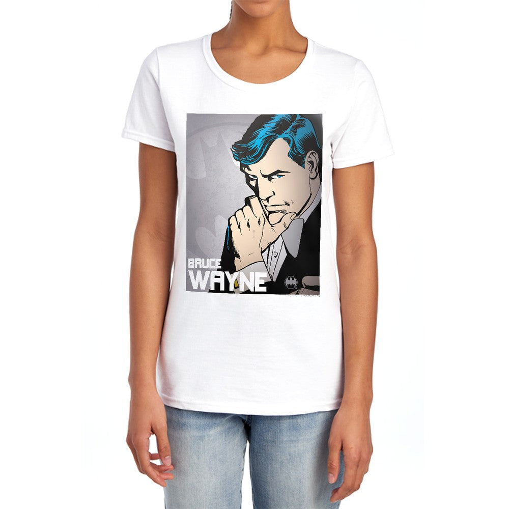 DC Bruce Wayne Licensed Women's T-Shirt Regular Fit LG