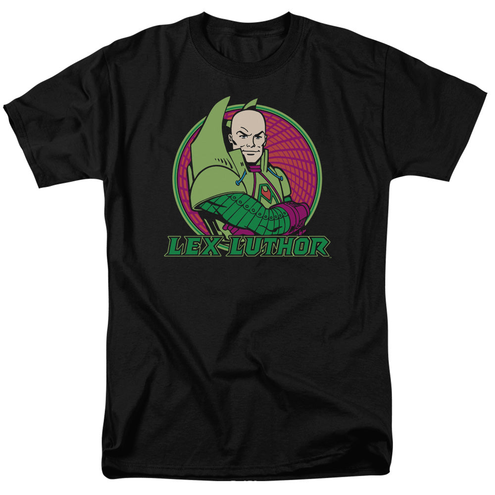 AN OFFCIALLY LICENSED DC LEX LUTHOR MEN'S REGULAR FIT T-SHIRT BLACK