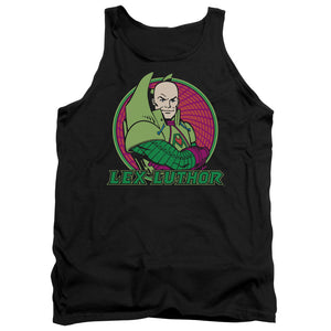 AN OFFCIALLY LICENSED DC LEX LUTHOR ADULT UNISEX TANK TOP BLACK