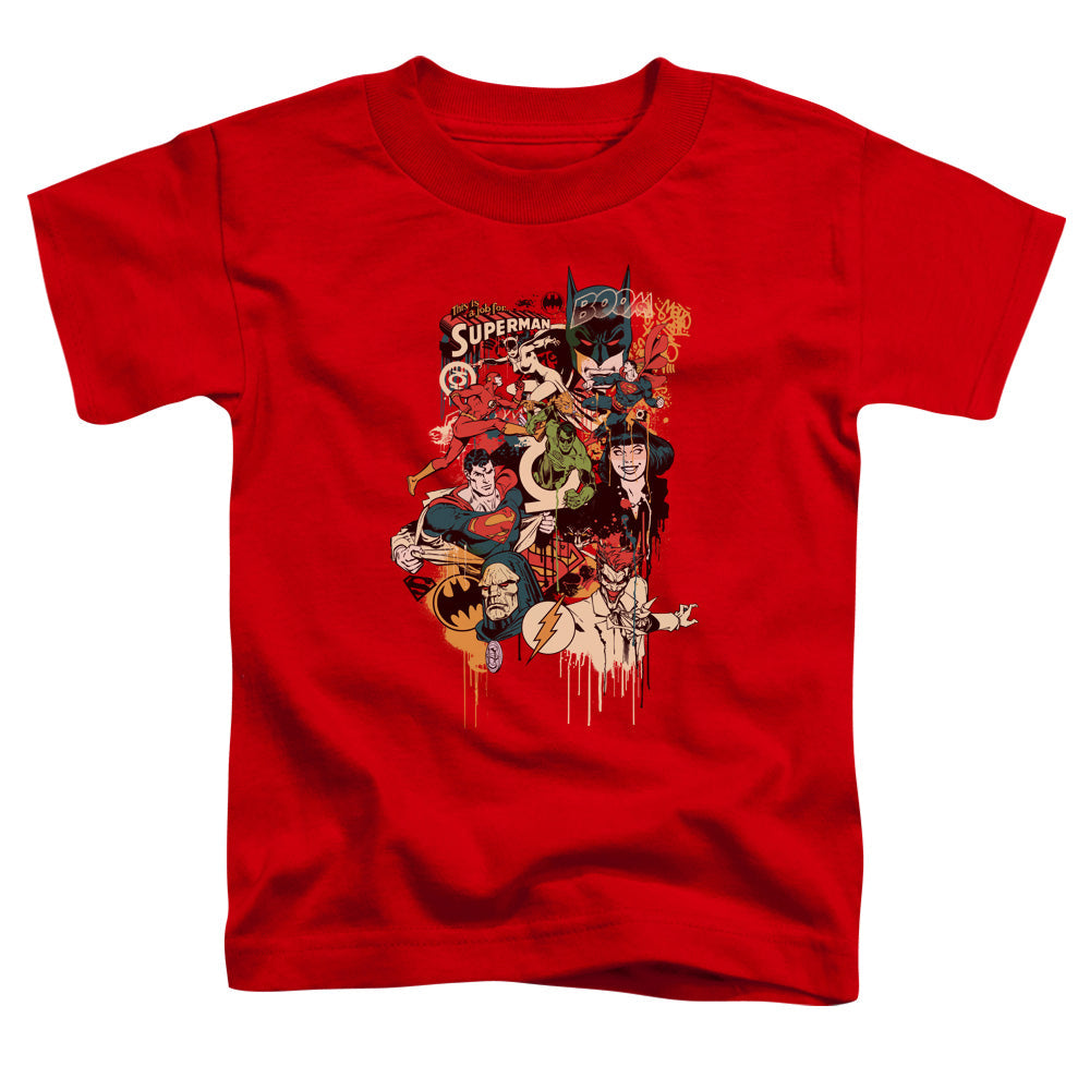 DC Dripping Characters Licensed Toddler T-Shirt LG