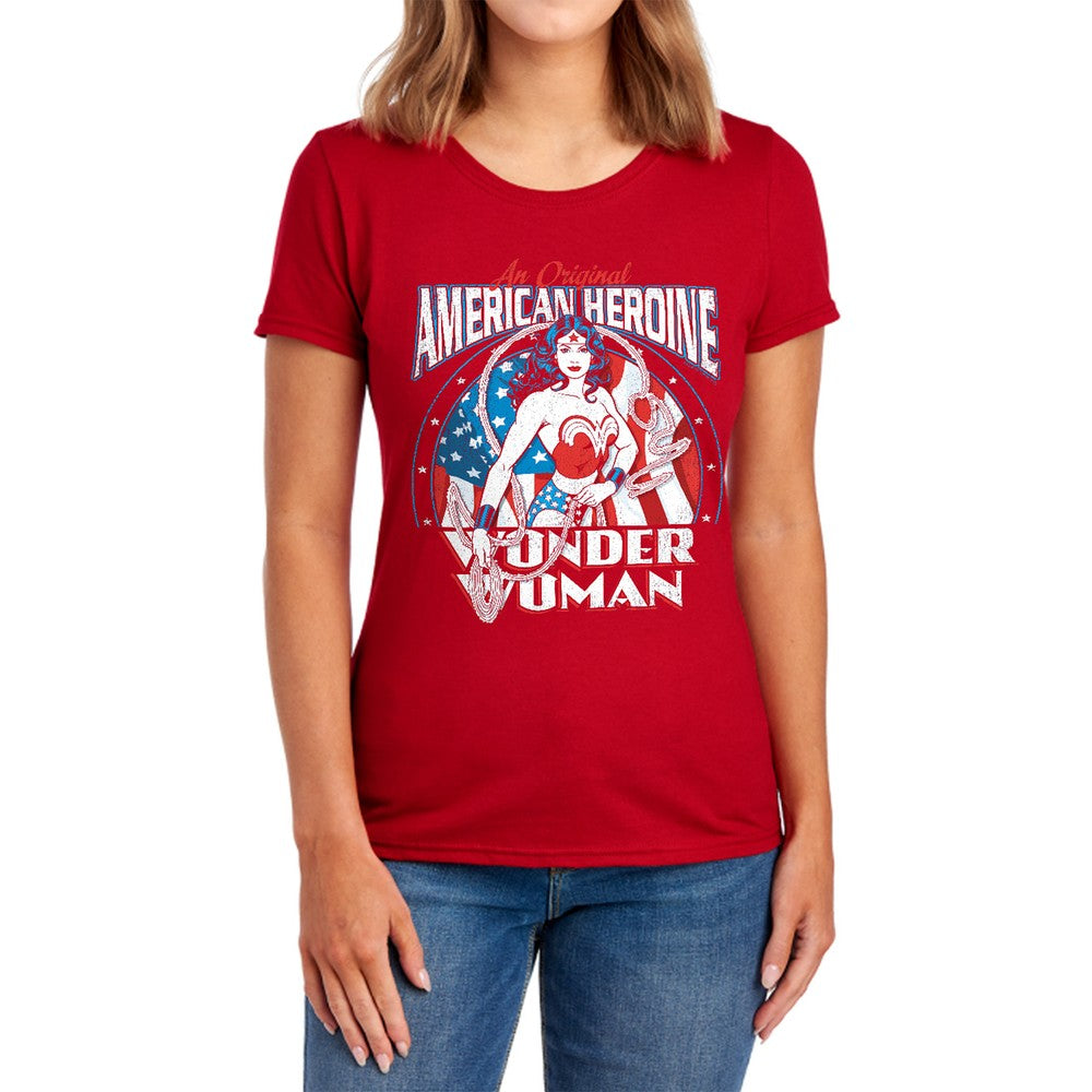 DC American Heroine Licensed Women's T-Shirt Regular Fit SM-2X