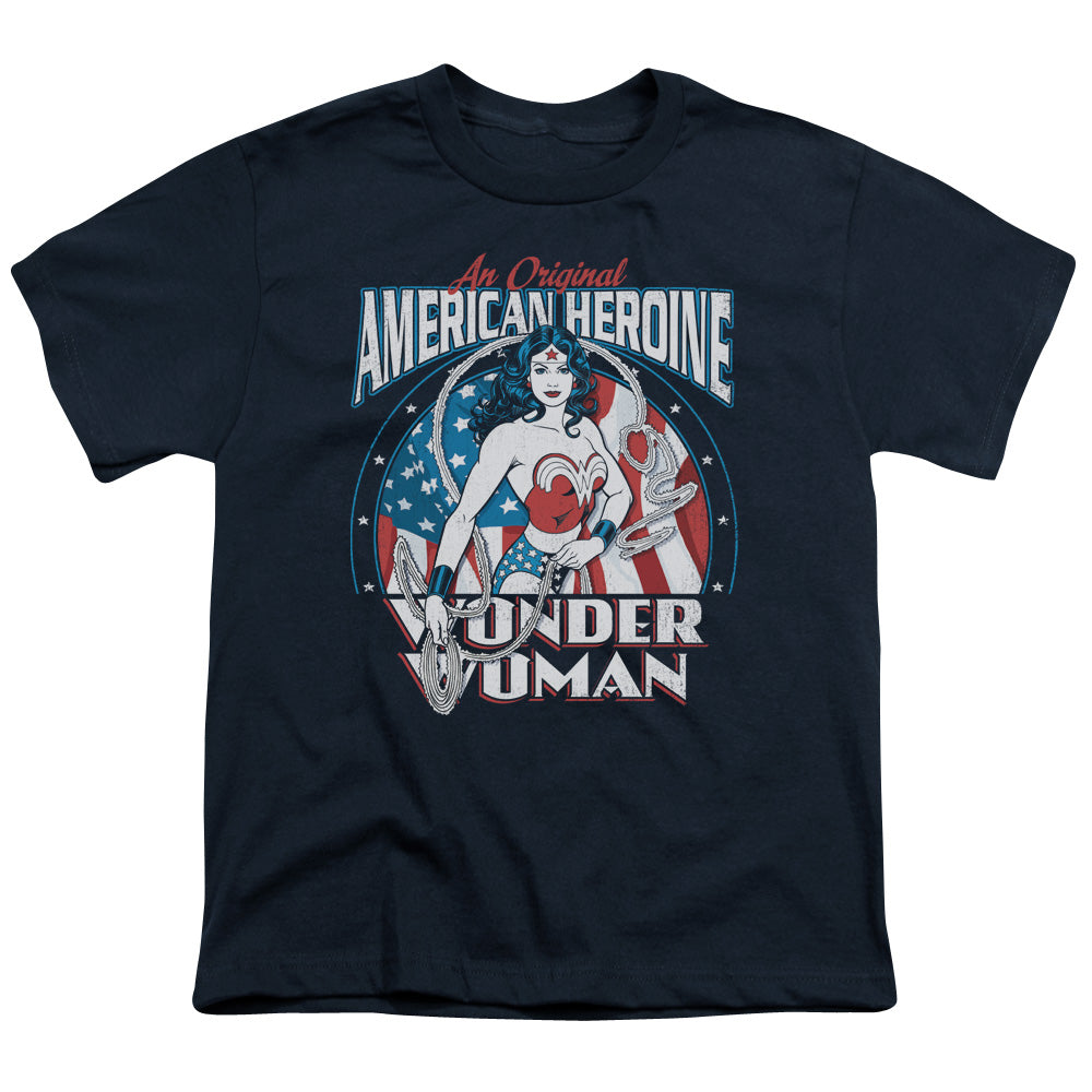 DC American Heroine Licensed Kid's T-Shirt (Ages 4-7) SM-XL