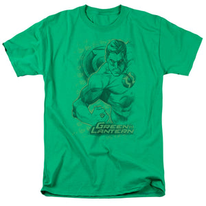 AN OFFCIALLY LICENSED DC PENCIL ENERGY MEN'S REGULAR FIT T-SHIRT KELLY GREEN