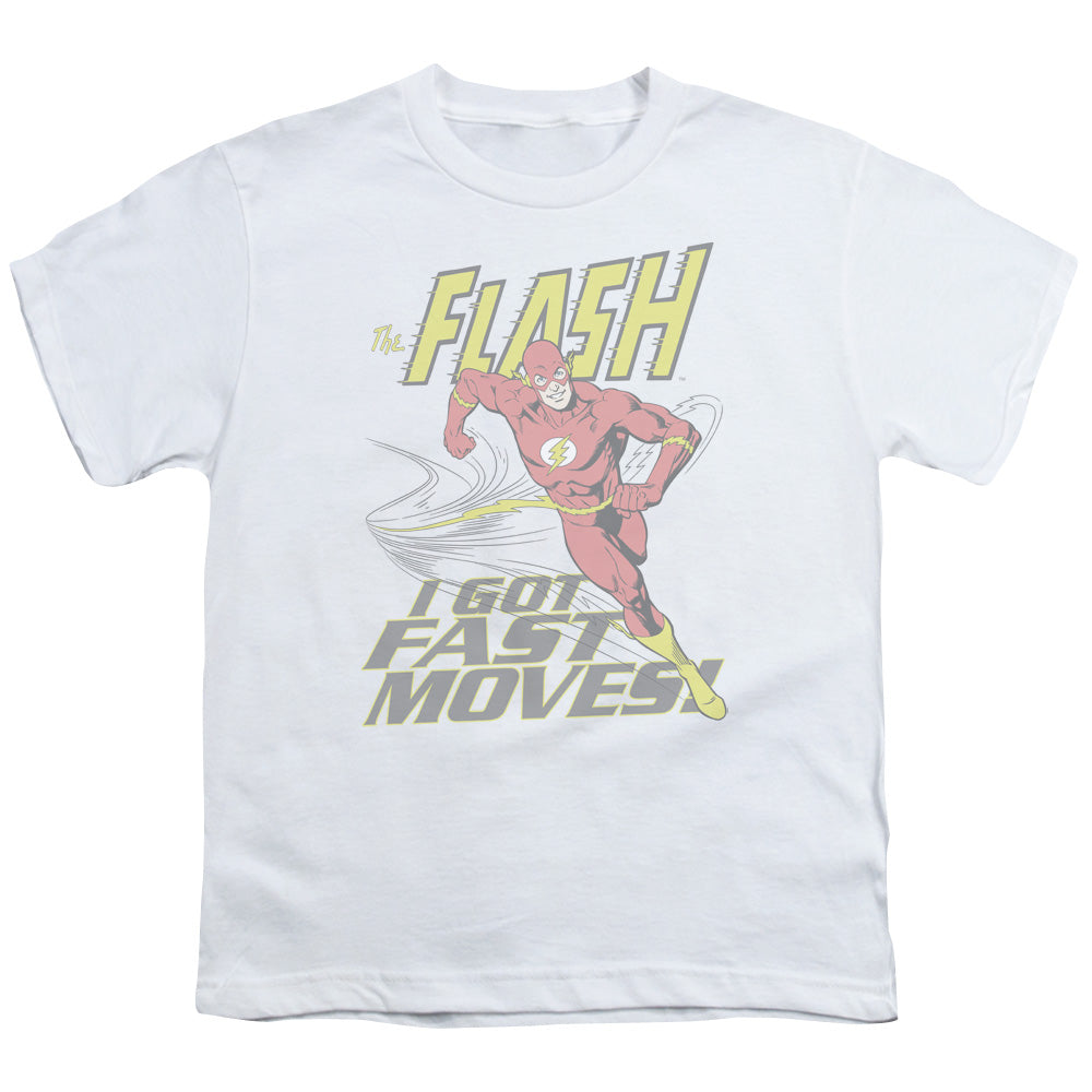 Dc Flash Fast Moves Licensed Kid's T-Shirt (Ages 4-7) SM-LG