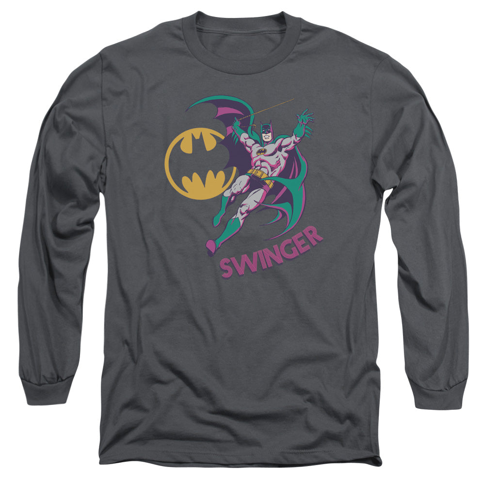 AN OFFCIALLY LICENSED DCO SWINGER MEN'S LONG SLEEVE T-SHIRT CHARCOAL
