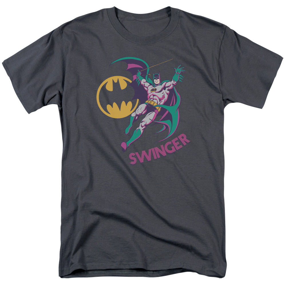 AN OFFCIALLY LICENSED DCO SWINGER MEN'S REGULAR FIT T-SHIRT CHARCOAL