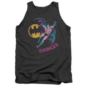 AN OFFCIALLY LICENSED DCO SWINGER ADULT UNISEX TANK TOP CHARCOAL