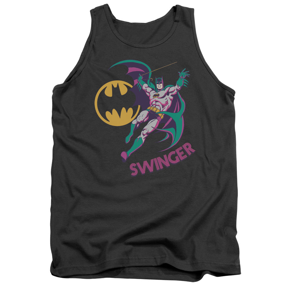 AN OFFCIALLY LICENSED DCO SWINGER ADULT UNISEX TANK TOP CHARCOAL