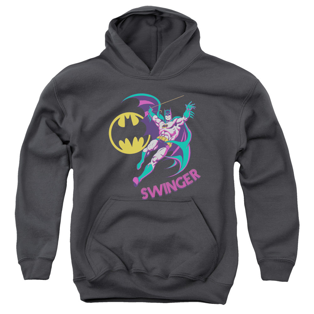 AN OFFCIALLY LICENSED DCO SWINGER YOUTH HOODIE CHARCOAL