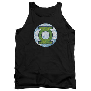 AN OFFCIALLY LICENSED DCO GL NEON DISTRESS LOGO ADULT UNISEX TANK TOP BLACK