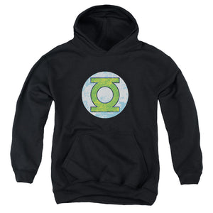 AN OFFCIALLY LICENSED DCO GL NEON DISTRESS LOGO YOUTH HOODIE BLACK