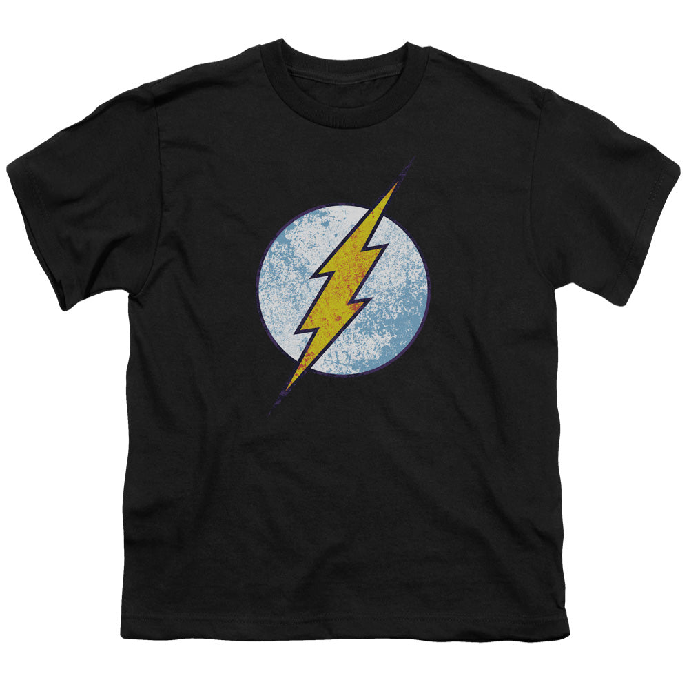 Dc Flash Flash Neon Distress Logo Licensed Kid's T-Shirt (Ages 4-7) SM-LG