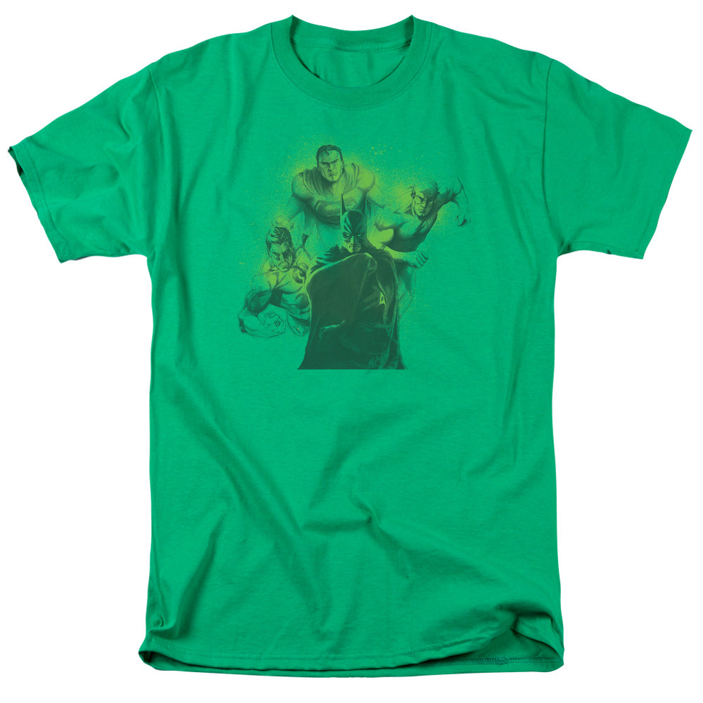 AN OFFCIALLY LICENSED DCO SPRAY SKETCH LEAGUE MEN'S REGULAR FIT T-SHIRT KELLY GREEN