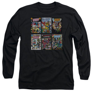 AN OFFCIALLY LICENSED DCO DCO COVERS MEN'S LONG SLEEVE T-SHIRT BLACK