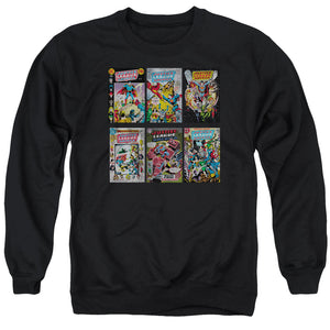 AN OFFCIALLY LICENSED DCO DCO COVERS ADULT UNISEX CREWNECK SWEATSHIRT BLACK