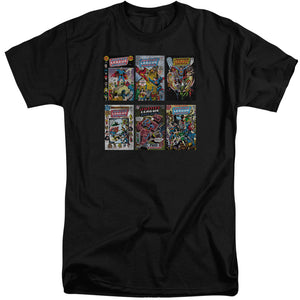 AN OFFCIALLY LICENSED DCO DCO COVERS MEN'S TALL FIT T-SHIRT BLACK