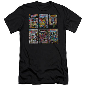 AN OFFCIALLY LICENSED DCO DCO COVERS MEN'S PREMIUM SLIM FIT T-SHIRT BLACK