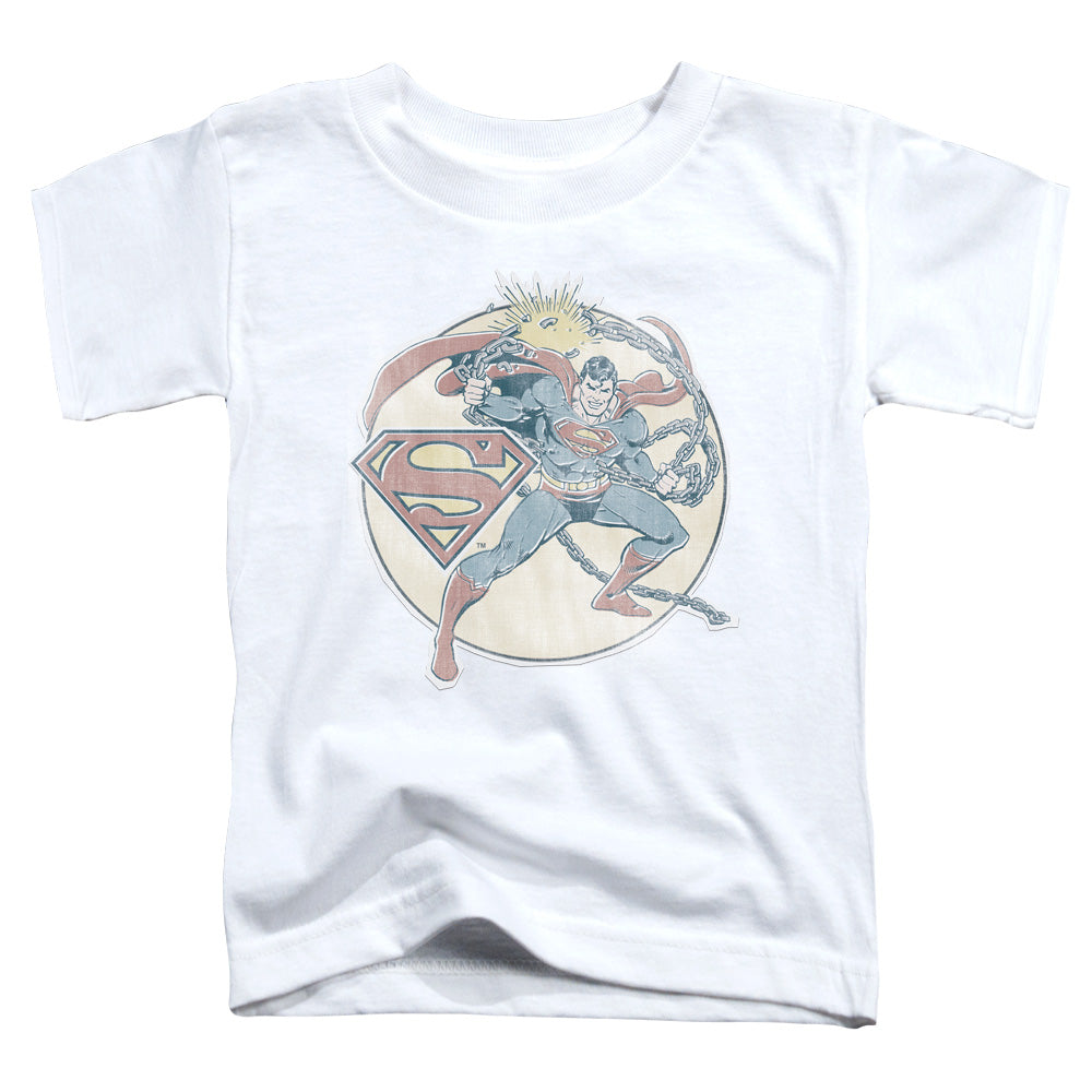 Dco Retro Superman Iron On Licensed Toddler T-Shirt LG