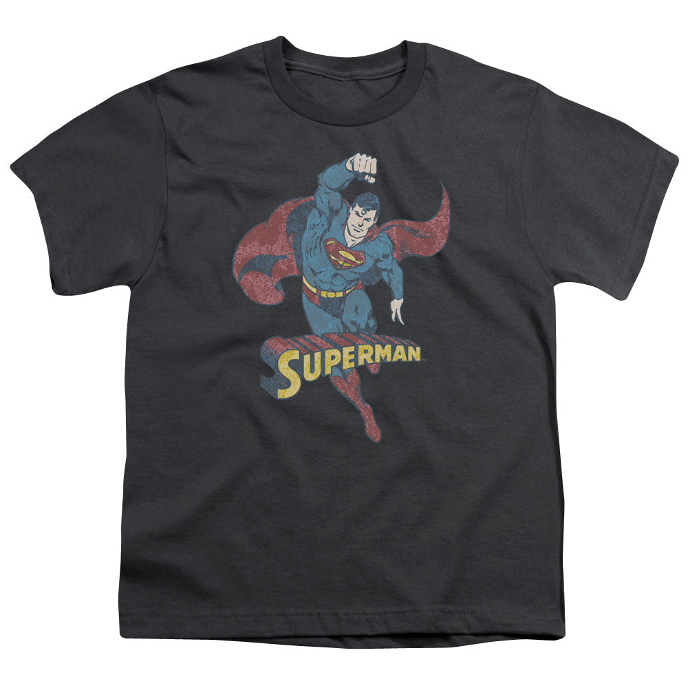 Dco Desaturated Superman Licensed Kid's T-Shirt (Ages 4-7) SM-LG