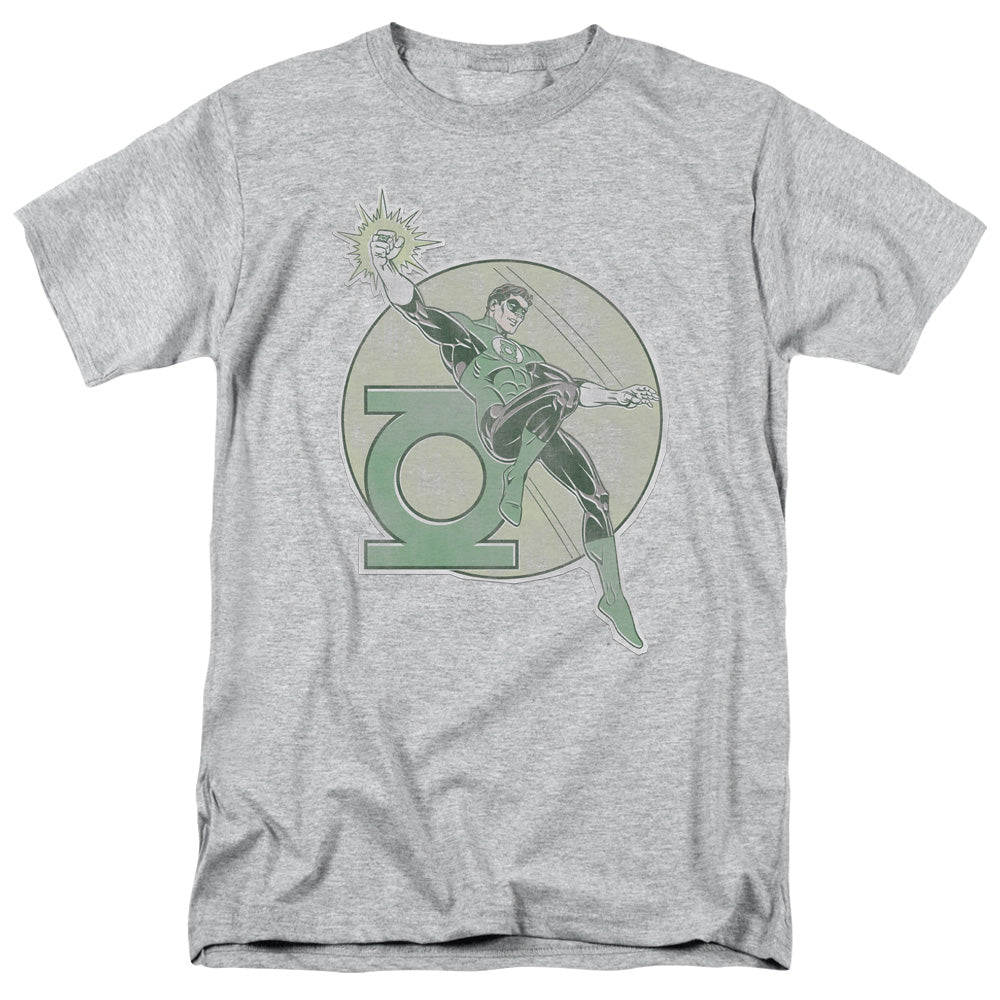 AN OFFCIALLY LICENSED DCO RETRO LANTERN IRON ON MEN'S REGULAR FIT T-SHIRT ATHLETIC HEATHER