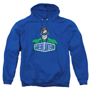 AN OFFCIALLY LICENSED DCO GREEN LANTERN SIGN ADULT UNISEX PULLOVER HOODIE ROYAL