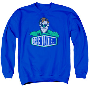 AN OFFCIALLY LICENSED DCO GREEN LANTERN SIGN ADULT UNISEX CREWNECK SWEATSHIRT ROYAL