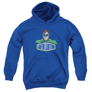 AN OFFCIALLY LICENSED DCO GREEN LANTERN SIGN YOUTH HOODIE ROYAL