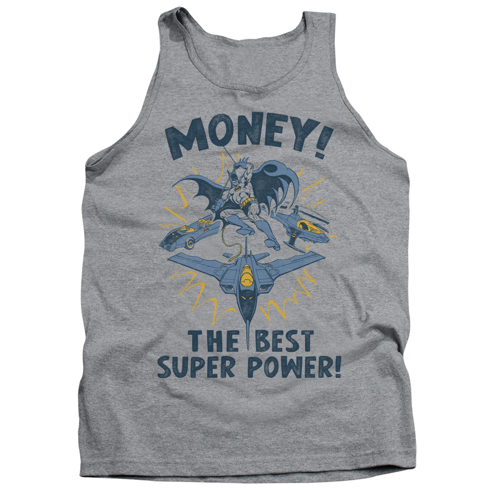 AN OFFCIALLY LICENSED DC MONEY ADULT UNISEX TANK TOP ATHLETIC HEATHER