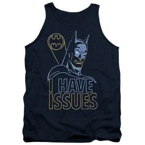 AN OFFCIALLY LICENSED DC ISSUES ADULT UNISEX TANK TOP NAVY