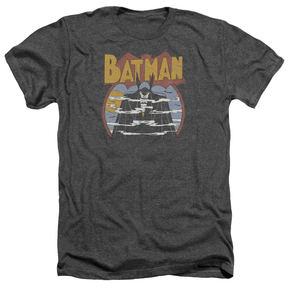 AN OFFCIALLY LICENSED DC FOGGY MEN'S HEATHER T-SHIRT CHARCOAL