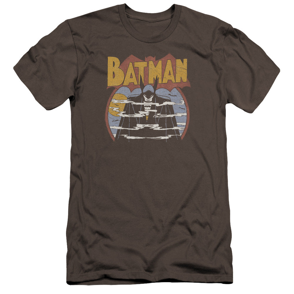AN OFFCIALLY LICENSED DC FOGGY MEN'S PREMIUM SLIM FIT T-SHIRT CHARCOAL