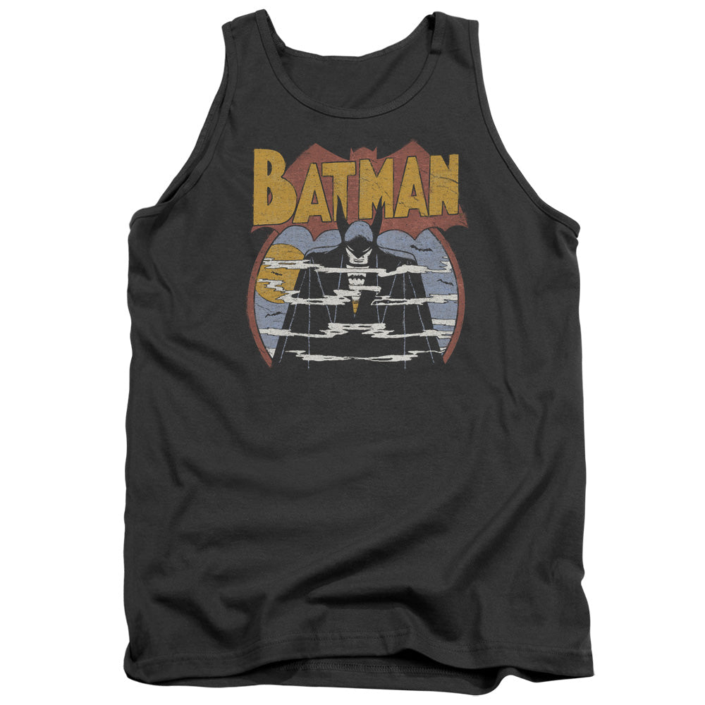 AN OFFCIALLY LICENSED DC FOGGY ADULT UNISEX TANK TOP CHARCOAL