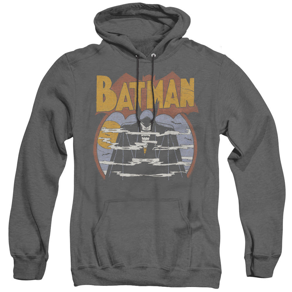 AN OFFCIALLY LICENSED DC FOGGY ADULT UNISEX HEATHER PULLOVER HOODIE BLACK