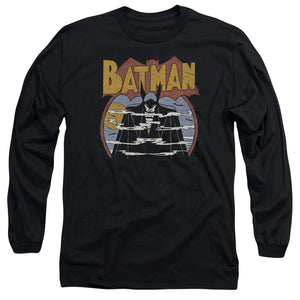 AN OFFCIALLY LICENSED DC FOGGY MEN'S LONG SLEEVE T-SHIRT BLACK