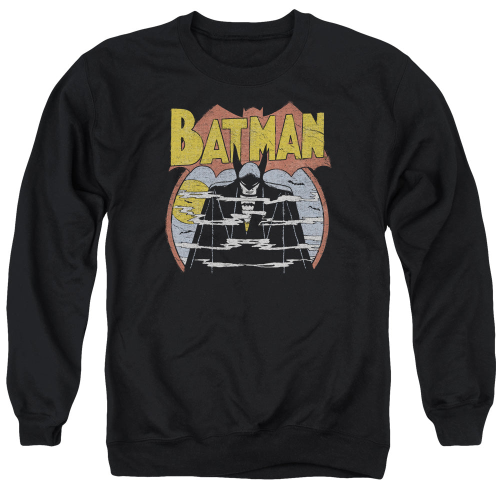 AN OFFCIALLY LICENSED DC FOGGY ADULT UNISEX CREWNECK SWEATSHIRT BLACK