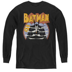 AN OFFCIALLY LICENSED DC FOGGY YOUTH LONG SLEEVE T-SHIRT BLACK