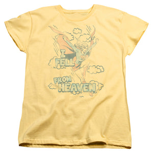 AN OFFCIALLY LICENSED DC HEAVEN WOMEN'S REGULAR FIT T-SHIRT BANANA