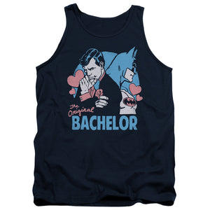 AN OFFCIALLY LICENSED DC BACHELOR ADULT UNISEX TANK TOP NAVY