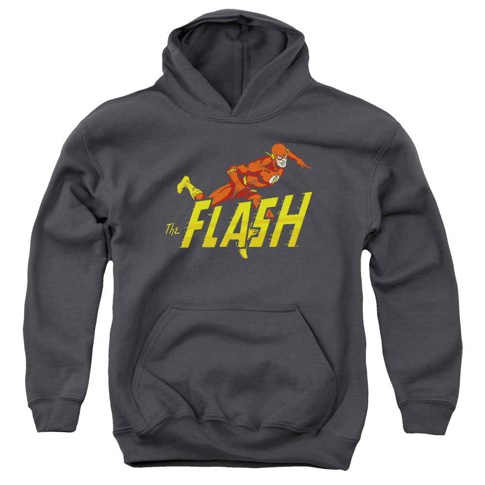 AN OFFCIALLY LICENSED DC FLASH 8 BIT FLASH YOUTH HOODIE BLACK