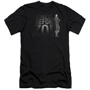 AN OFFCIALLY LICENSED DC KNEEL ZOD MEN'S PREMIUM SLIM FIT T-SHIRT BLACK